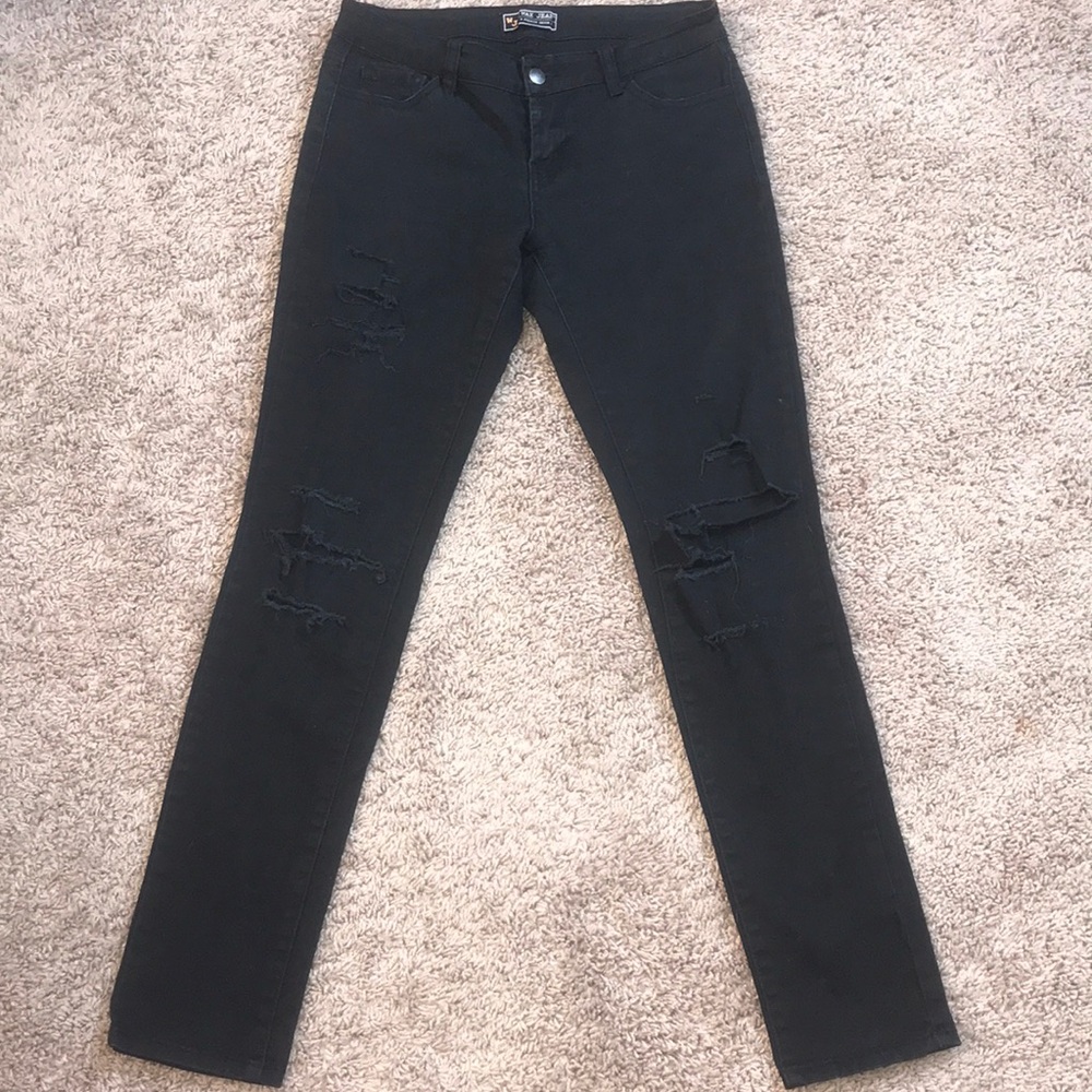 Black distressed Jeans